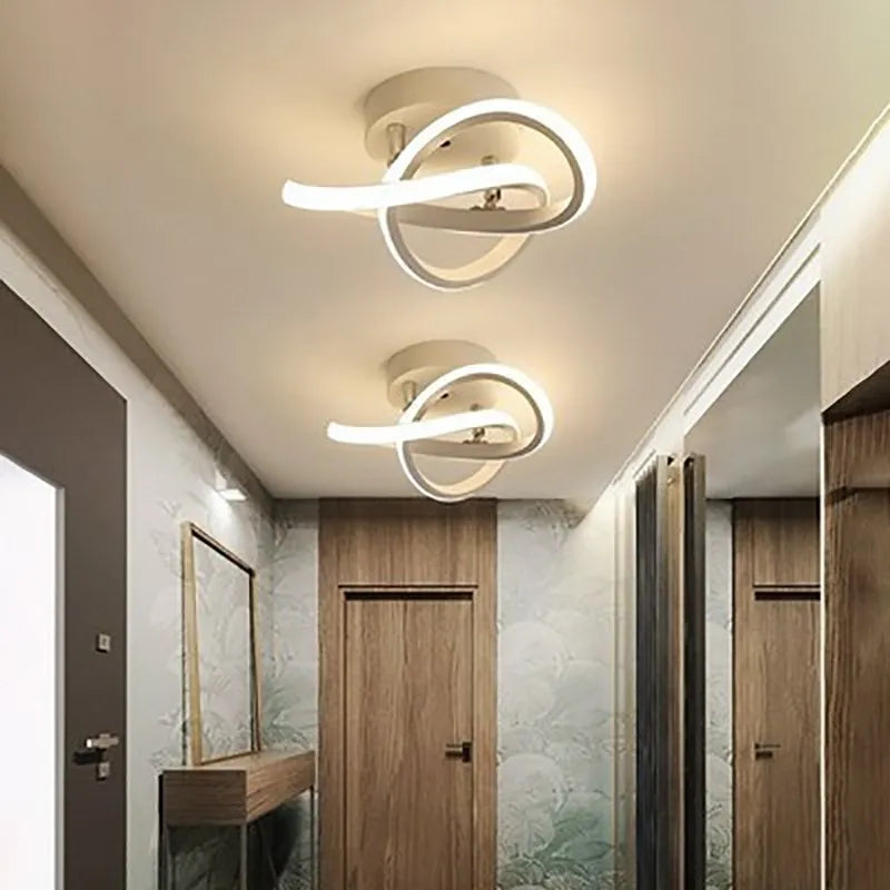 LED Strip Aisle Ceiling Lights Modern Minimalist Living Room Lamps For Balcony Entrance Staircase Home Decor Fixtures Led Luster